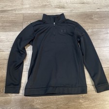 Under Armour Boys Armour 1/4 Zip Pullover YXL Black Loose