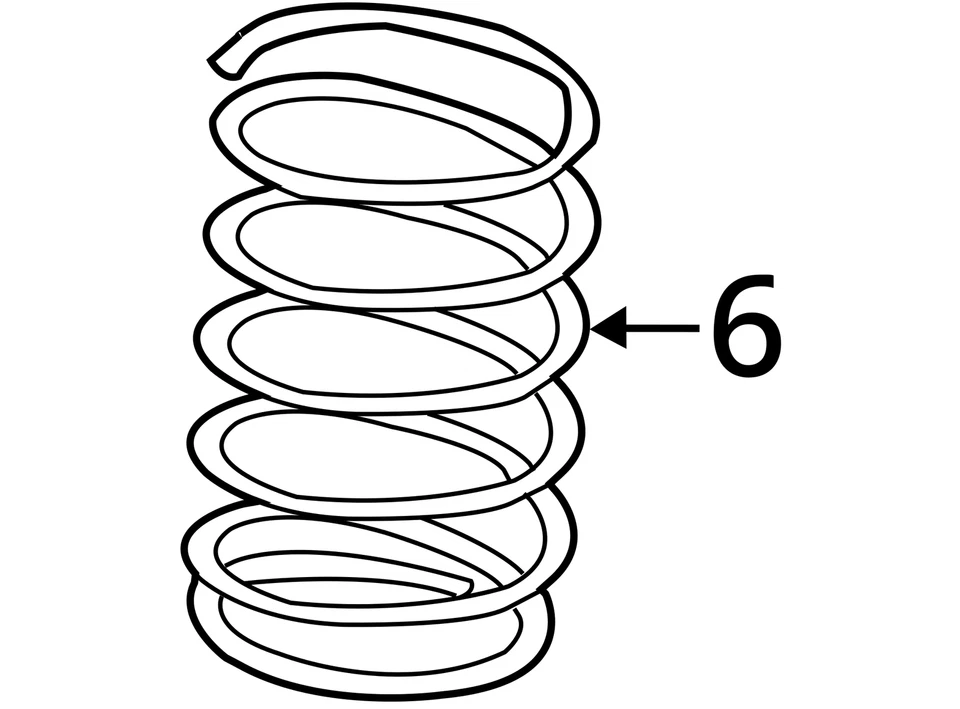 FITS 2011-2015 FORD LINCOLN EDGE MKX SPRING - REAR BT4Z5560M -  NEW OEM - Image 3 of 3
