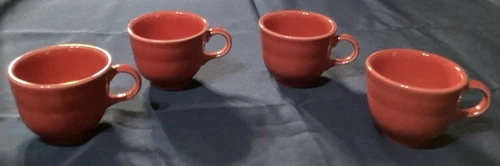 Set of 4 Fiesta Fiestaware Coffee Tea Cups Mugs 2.5”