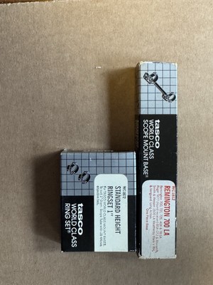 TASCO WORLD CLASS SCOPE RINGS,BASES, REM 700LA 721,725, Ruger77, Weatherby