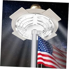 3nd Generation Flag Pole Light Solar Powered | 48LED Flagpole Lights 