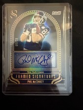 2025 Panini Silhouette Phil McConkey Auto Framed Signatures /99 Giants Blue M/NM