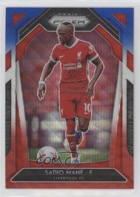 2020-21 Panini Prizm Premier League Retail Red White & Blue Sadio Mane #253 0o6v