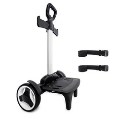 Zaino Trolley, Ruote Grandi Silenziose con Ruote senza Protezione Bordi, Nero 