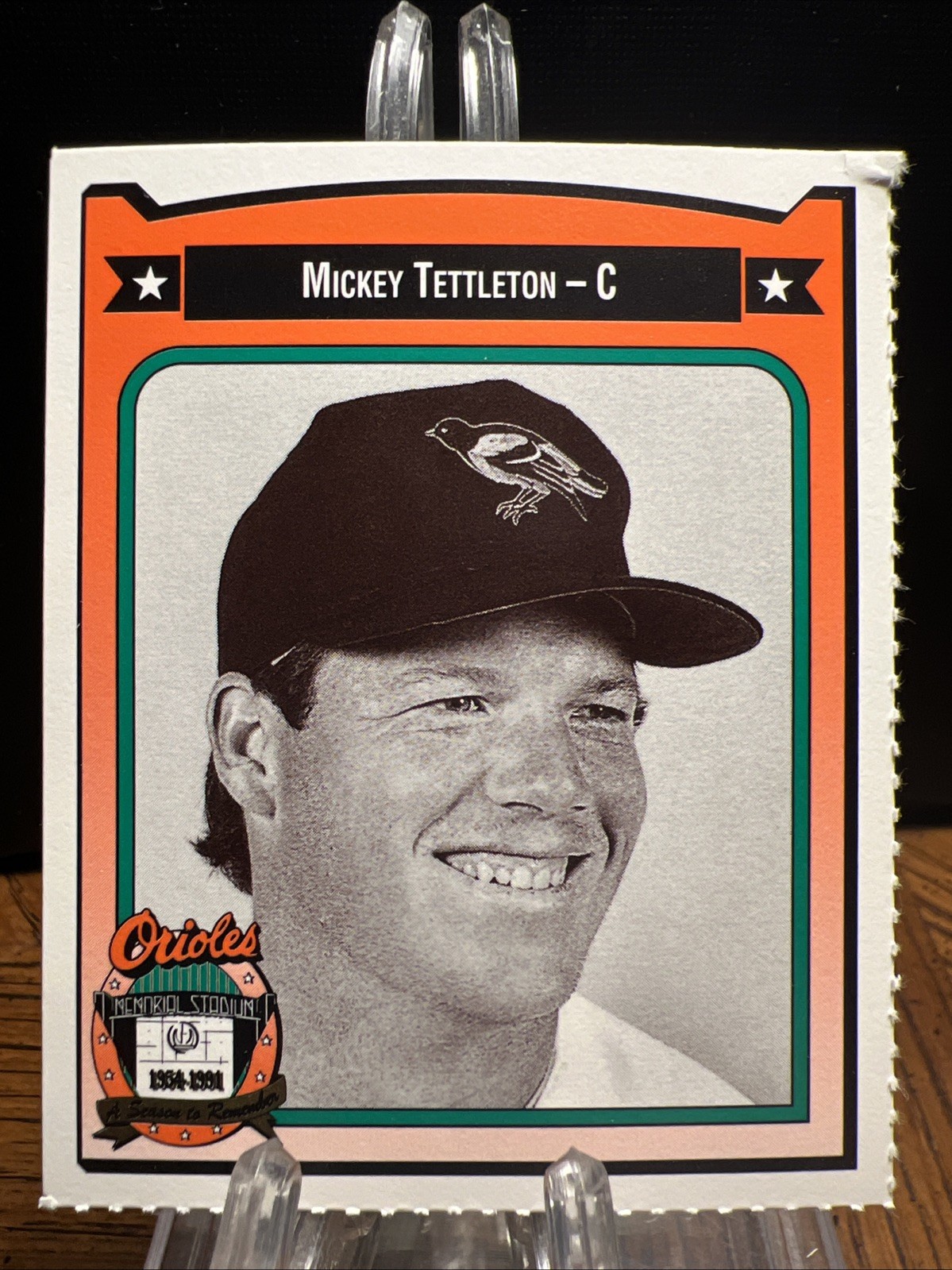 1991 All-Time Baltimore Orioles Team Issue Mickey Tettleton #454