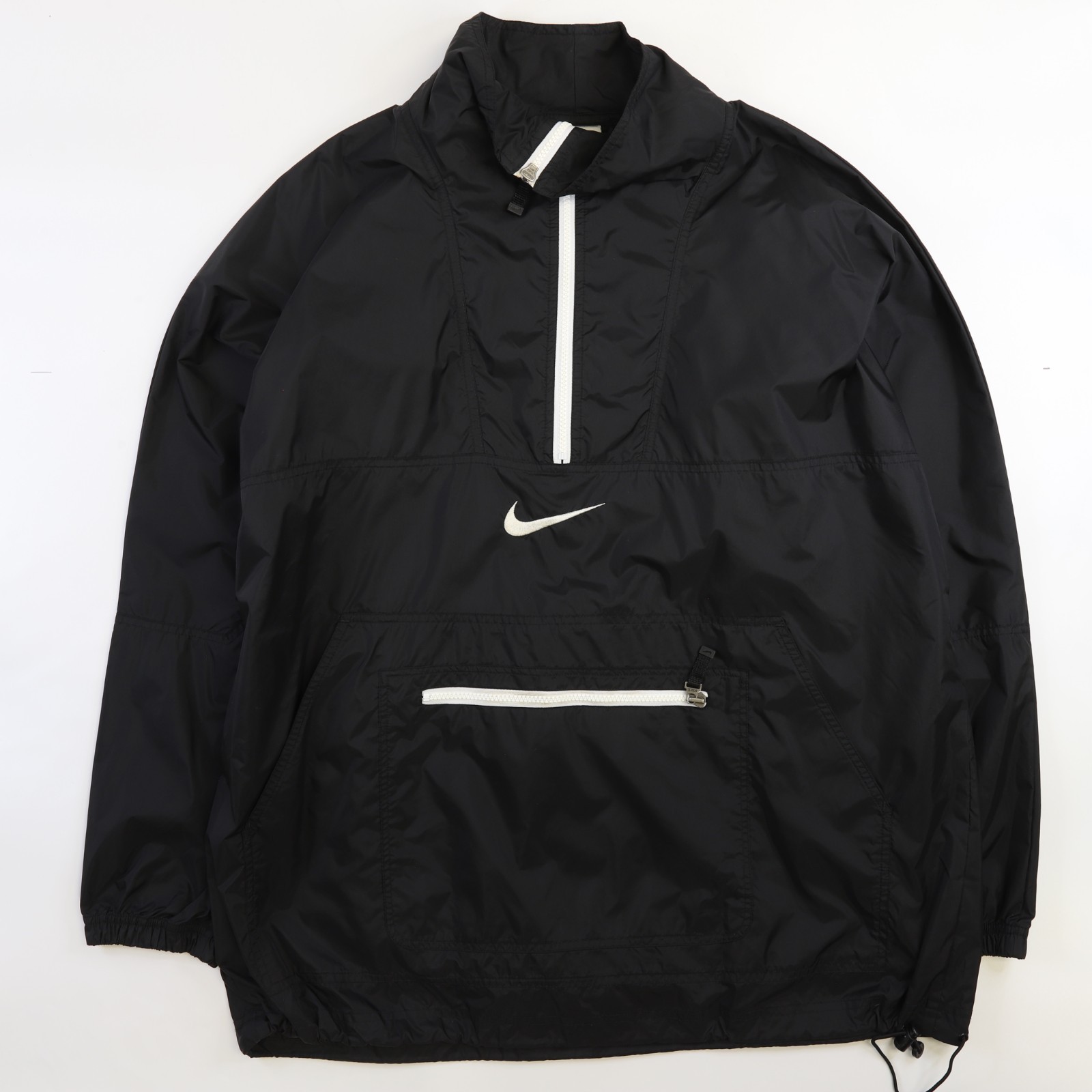 SACAI X NIKE Vintage Nike Anorak Pullover Giacca a vento Giacca Leggera Taglia Large Nero