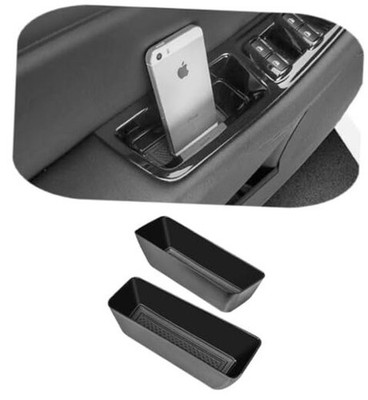 Front Row Door Side Storage Box Compatible with Ford Edge 2015-2025 Armrest 