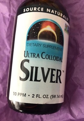 Source Naturals Ultra ￼Colloidal Silver 10 Ppm 2OZ (59.14 Ml)  Best By 06/24