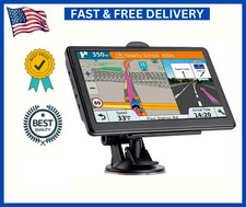 Car Truck GPS Navigation 7 Inch Touch Screen 2023 Garmin Maps Spoken Direction