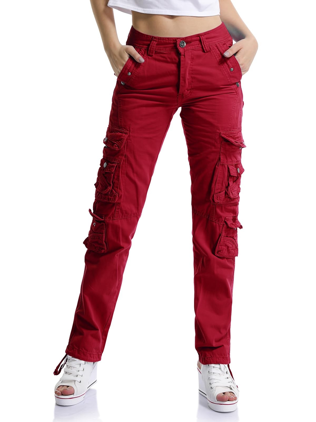 High Waisted Travel Hiking Cotton Baggy