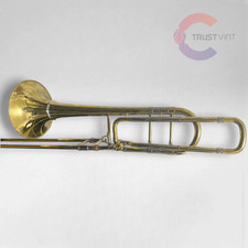 Bach Stradivarius 50BO Bass Trombone Bell Cut Custom Unlacquered OH Pro Horn