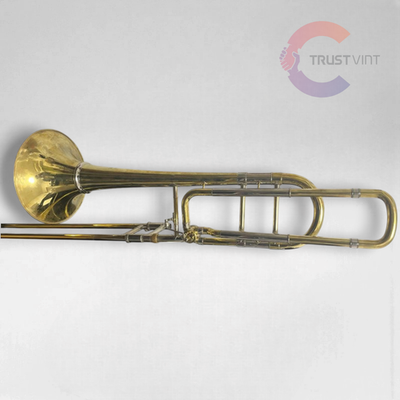 Bach Stradivarius 50BO Bass Trombone Bell Cut Custom Unlacquered