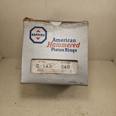 NOS 1942-1949 DODGE 6 CYL PISTON RING SET AMERICAN HAMMERED C-149 .040 3-1/4''