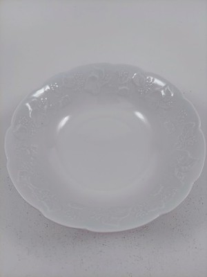Dansk White Ivy Vegetable Serving Bowl Limoges France 9'' Porcelain Leaves Vines