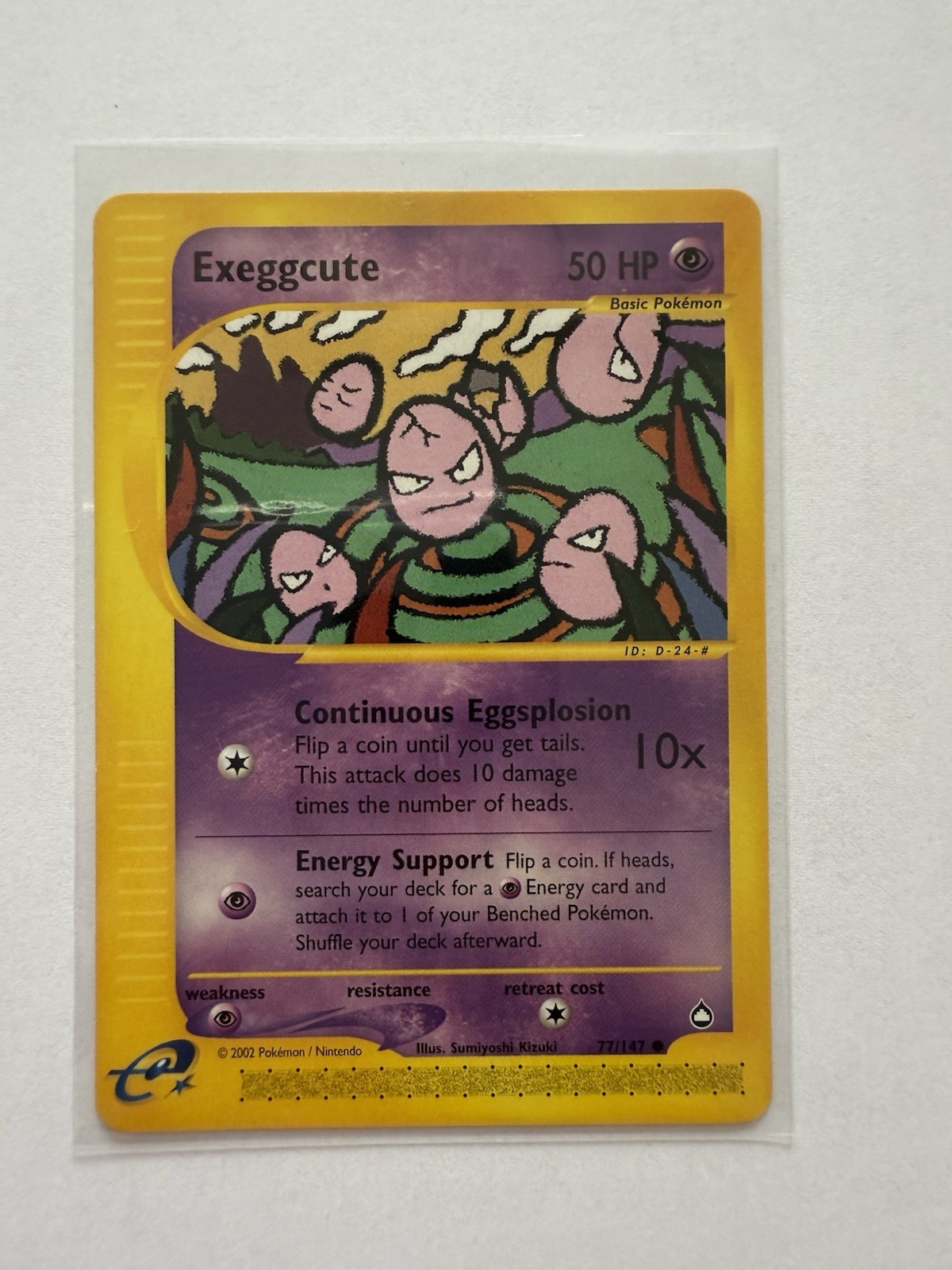 Pokémon TCG Exeggcute Aquapolis 77/147 Regular Common Vintage 2002