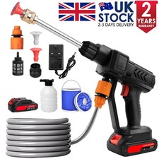 Portable Cordless Pressure Washer Electric High Power Jet Wash Patio Car Cleaner