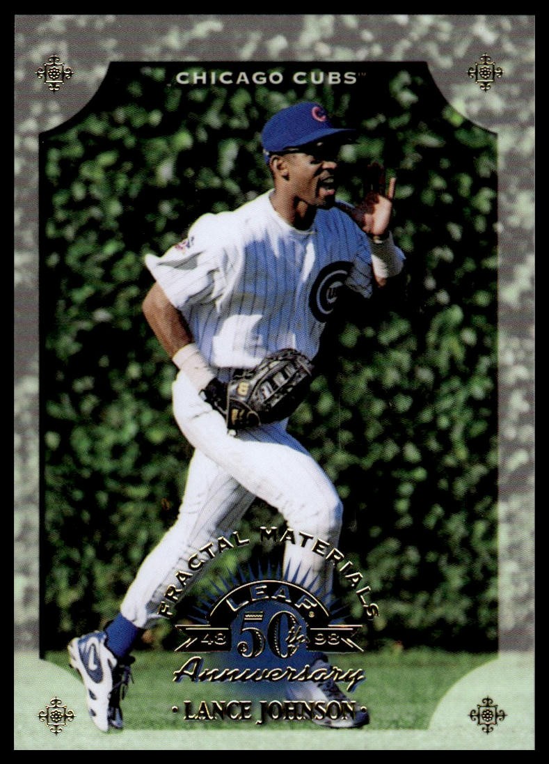 1998 Leaf #142 Lance Johnson Fractal Materials #/3250
