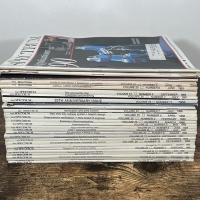 Lot of 28- IEEE Spectrum Magazine 1980s Electronic Computers