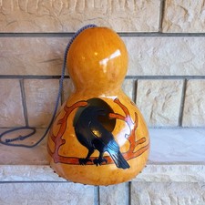 Black raven Thunder Gourd Drum, Thunder Sound Maker, Meditation Drum,