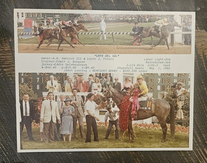 Original 1982 Winner's Collage Photo: Gato Del Sol, Kentucky Derby, Churchill