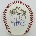 ALBERT PUJOLS SIGNED 2011 WORLD SERIES LOGO BASEBALL ST. LOUIS CARDINALS BAS 50