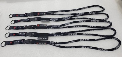Lot 5 Dainese Neck Strap Keychain KeyRing Authentic!