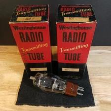 1940's Westinghouse 807 Tube Boxes with 1 RCA 807 Tube