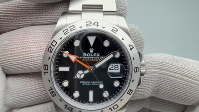 2023 Mint Rolex 226570 Explorer II 41mm Steel Black Dial Orange