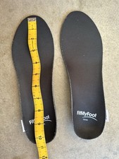 Used FitMyFoot Full-Length Men's Custom Arch Support Insoles  Black  10.5
