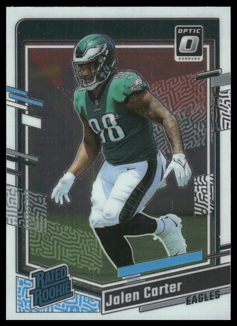 2023 Donruss Optic #281 Jalen Carter RC Rookie Philadelphia Eagles