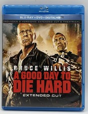 A Good Day To Die Hard Extended Cut Blu-Ray + DVD Bruce Willis Kai Courtney 2013