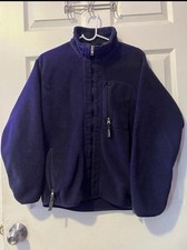 VTG Patagonia Synchilla Fleece Jacket Men's Small Navy Blue Made in USA Vintage