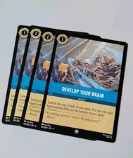 4x Disney Lorcana TCG - Fabled: Develop Your Brain 163/204 - Common - NM