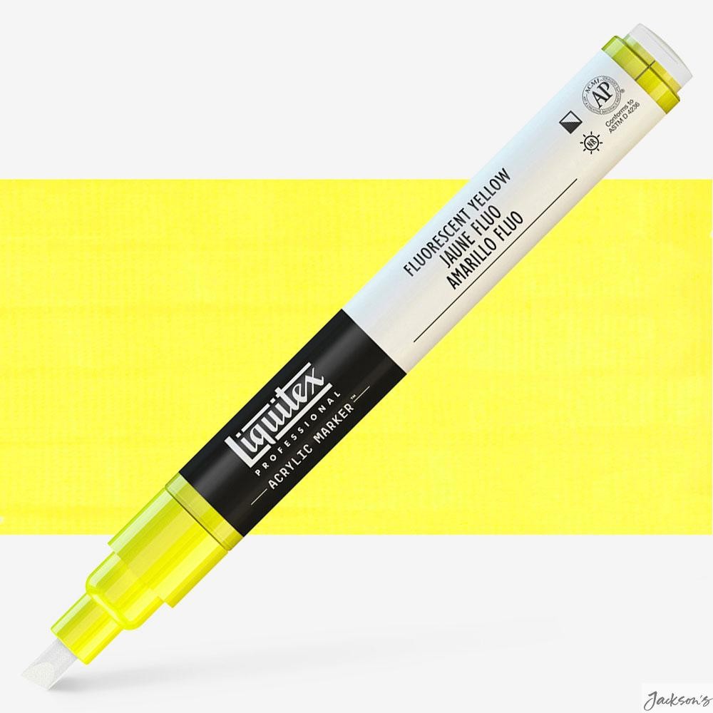 Liquitex Professional Paint Marker Plastic 2-4mm Chisel Nib Art Fluorescent Y...