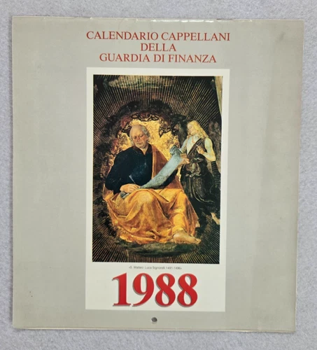 1988 Chaplains Finance Guard Calendar Complete