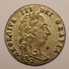 1788 George III Half Guinea Brass Theatre Token - In Memory of the Good Old Days