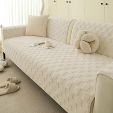 Couch Covers for 3 Cushion Couch Sofa Pet Friendly, Funny Fuzzy Pet Couch Cov...