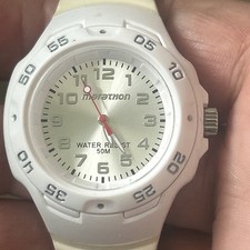 Marathon By Timex White Sports Watch NEW BATT...