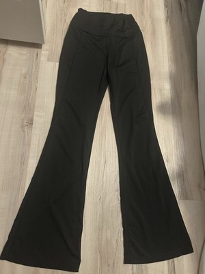 WOMENS SHIEN BLACK YOGA PANT FLAIR LEG LEGGINGS SIZE S SMALL