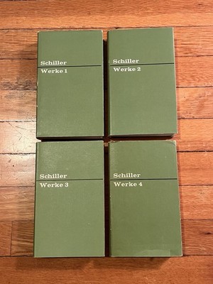 VINTAGE Friedrich von Schiller Werke 1 2 3 4 Lot Campe Klassiker