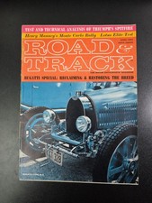 Road & Track April 1963 Vintage Automobile Magazine Bugatti Spitfire Avanti