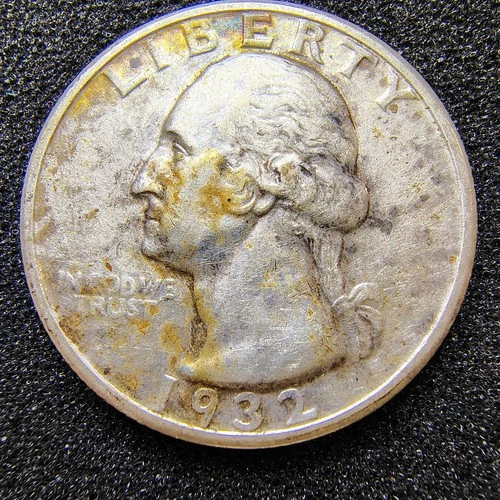 1932-S Washington Quarter 25C - San Francisco- Key Date - Mintage 408K - AU+ Det
