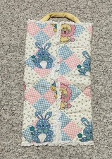Vintage Quilted Handmade Baby Blanket Babydoll Bed