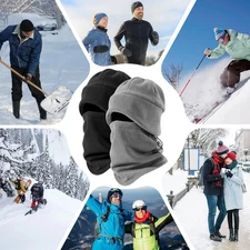 Thick Ear Protection Beanie Set - Winter Fleece-Lined Scarf Outdoor USA Warm