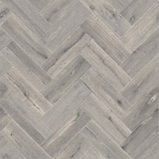 Grey Parquet Effect Vinyl Flooring Cushioned Lino Bathroom Kitchen Hall Cheap