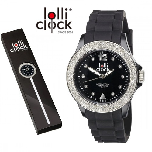 OROLOGIO ANALOGICO DA POLSO DONNA CON STRASS CINTURINO IN SILICONE LOLLI  CLOCK | eBay