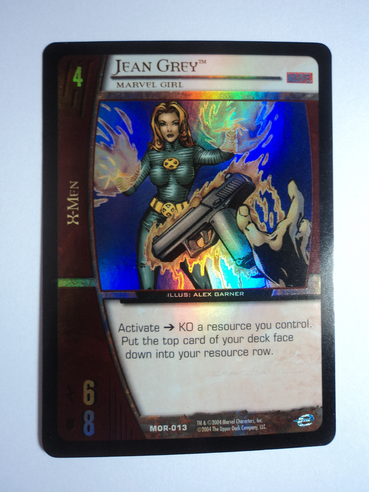 2004 MARVEL VS SYSTEM - UNLIMITED EDITION - COMMON FOIL CARD - MOR-013 JEAN GREY