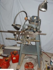 Belsaw 1200 Manual saw filer with 2 lights Added and A stand