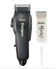 Wahl Professional All Star Corded Combo: Designer Clipper and Peanut Trimmer