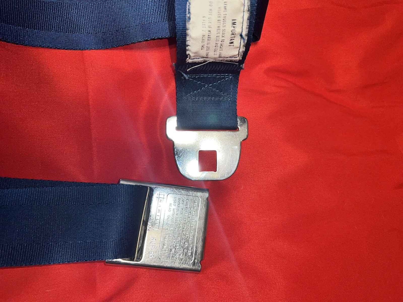 2 Blue Deluxe GM Shoulder Seat Belt 6672 Chevy Olds Pontiac GTO Nova